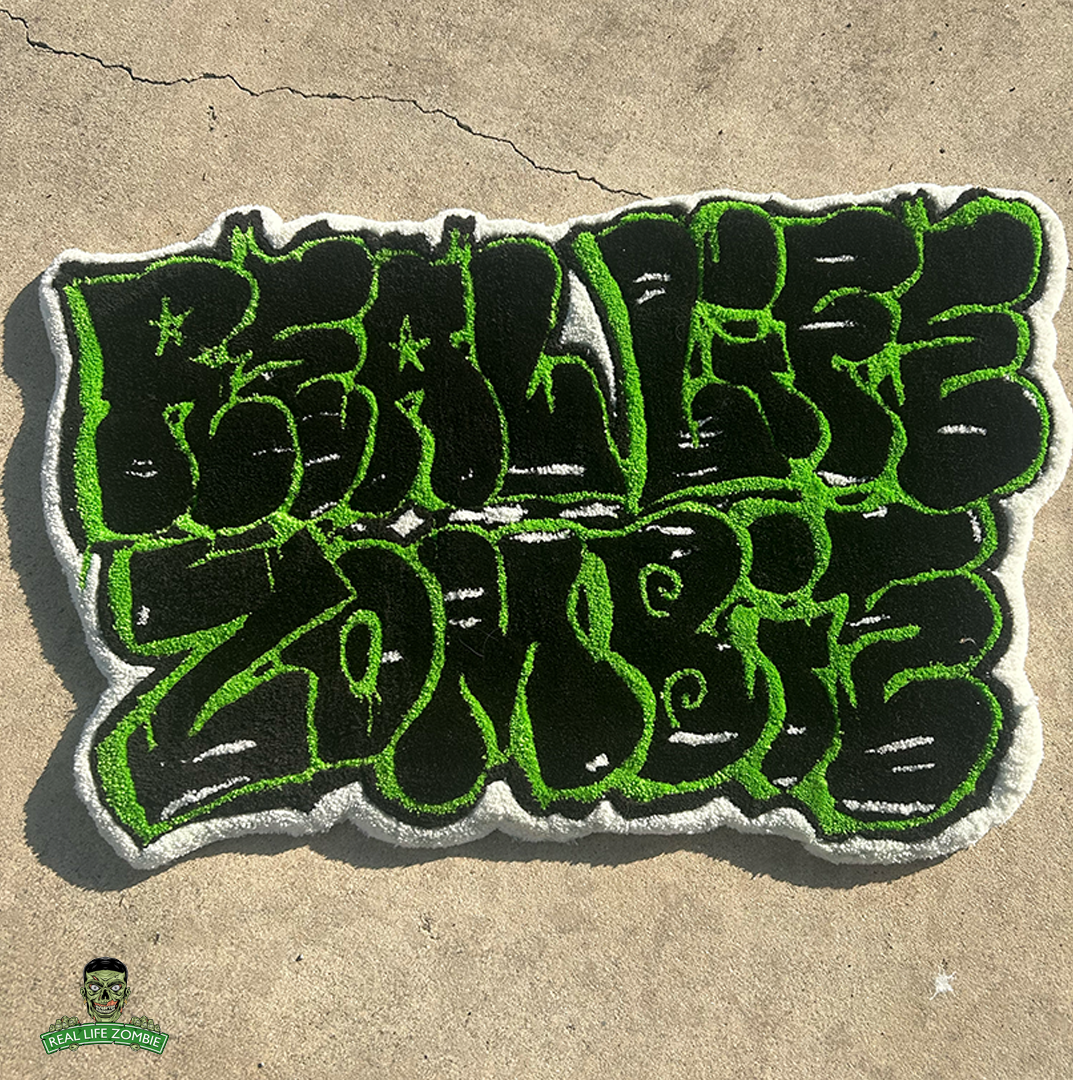 Real Life Zombie Graffiti Rug